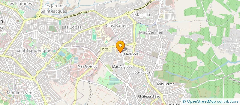 localisation de l'entreprise DOCTEUR DAVID FORGET  CABESTANY