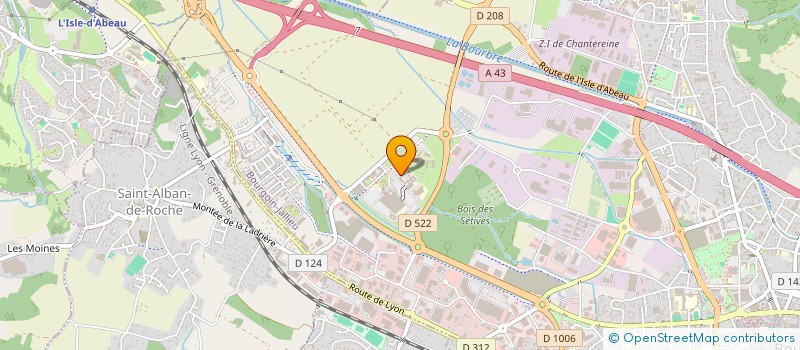 localisation de l'entreprise DOCTEUR DAVID PEYRON  BOURGOIN-JALLIEU