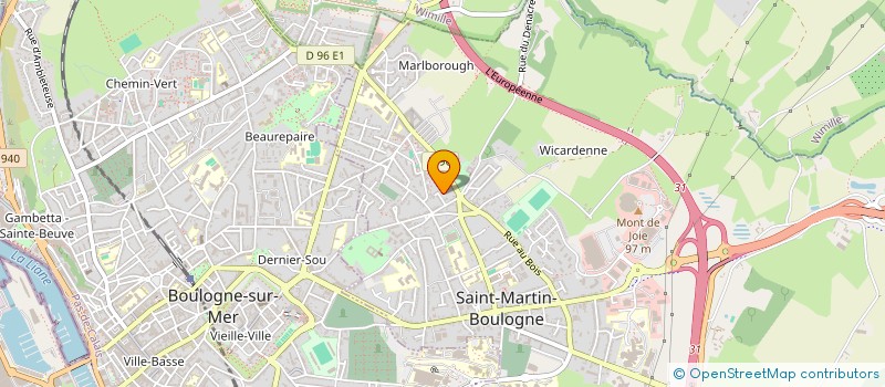 localisation de l'entreprise DOCTEUR DEGUINES CAROLINE à SAINT-MARTIN-BOULOGNE
