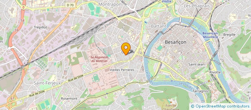 localisation de l'entreprise DOCTEUR DELROEUX  BESANCON