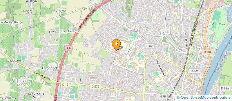 localisation de l'entreprise DOCTEUR DERREVEAUX - ORTHOPEDIE  MACON