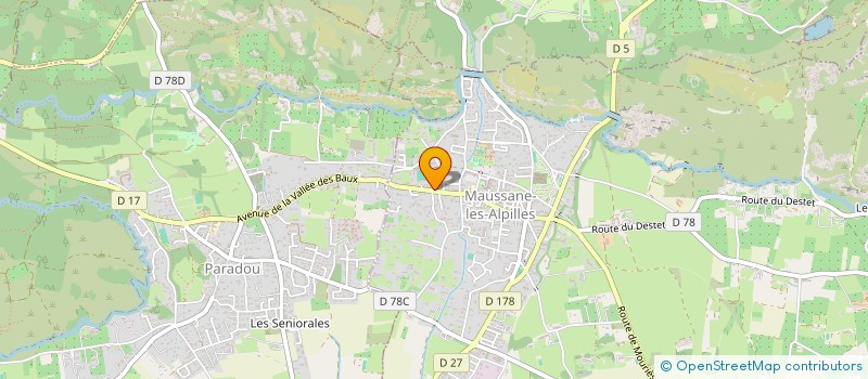 localisation de l'entreprise DOCTEUR DRAY  MAUSSANE-LES-ALPILLES