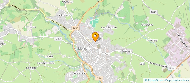 localisation de l'entreprise DOCTEUR FELIX MANCHEC  MORNANT