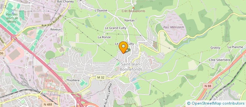 localisation de l'entreprise DOCTEUR FLORENCE CARRIOT  SAINT-JEAN-BONNEFONDS