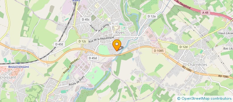 localisation de l'entreprise DOCTEUR FRIGO  RIVES