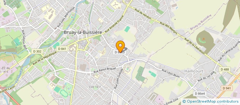 localisation de l'entreprise DOCTEUR FRON à BRUAY-LA-BUISSIERE