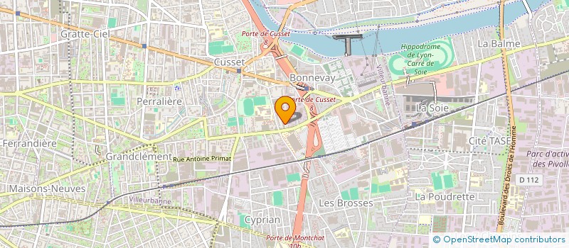 localisation de l'entreprise DOCTEUR GERARD TRAMONI à VILLEURBANNE
