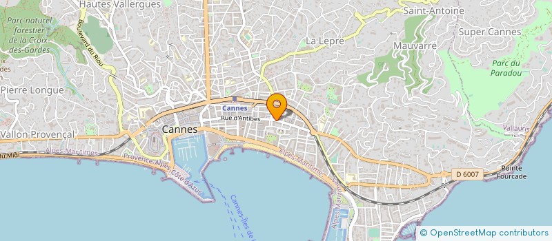 localisation de l'entreprise DOCTEUR GHIBAUDO CHRISTOPHE à CANNES