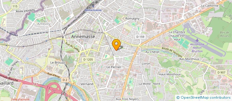 localisation de l'entreprise DOCTEUR GILLES ALGAN ANESTHESIE à ANNEMASSE