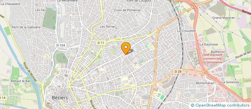 localisation de l'entreprise DOCTEUR GONZALEZ MONIQUE à BEZIERS