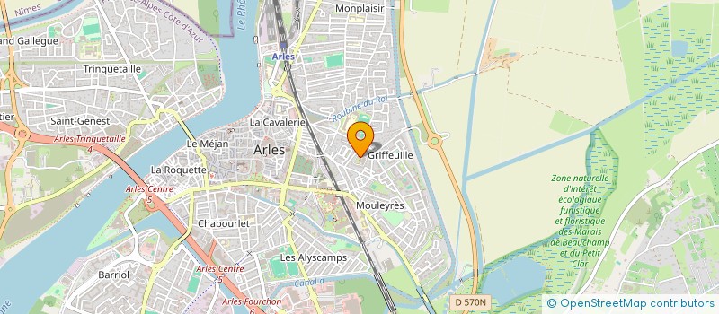 localisation de l'entreprise DOCTEUR GUILHEM BASSOUL à ARLES
