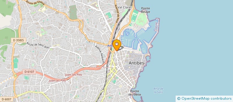 localisation de l'entreprise DOCTEUR HAMOU STEPHANE  ANTIBES