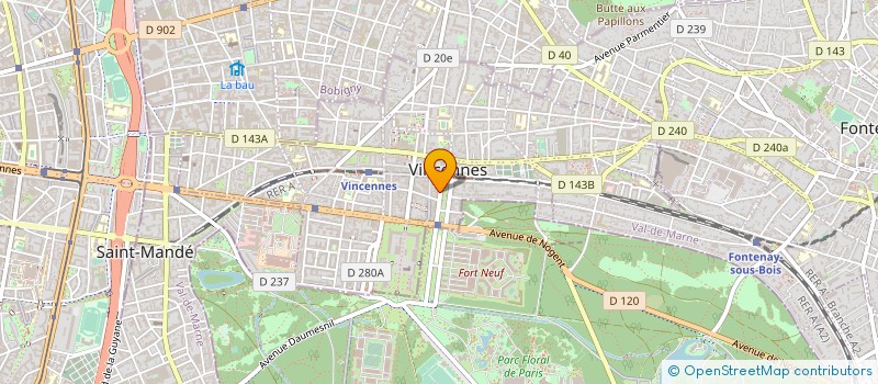 localisation de l'entreprise DOCTEUR HENRY SANDER à VINCENNES