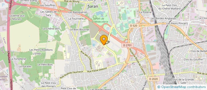 localisation de l'entreprise DOCTEUR HERVE BUGYAN à SARAN