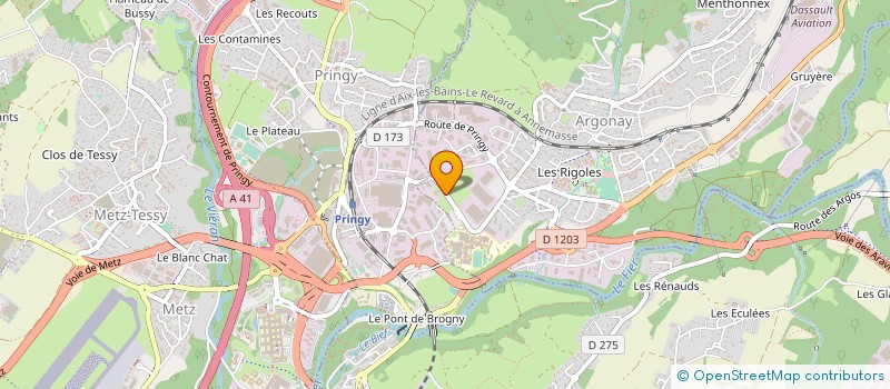 localisation de l'entreprise DOCTEUR HUGO COMPAIN à ARGONAY
