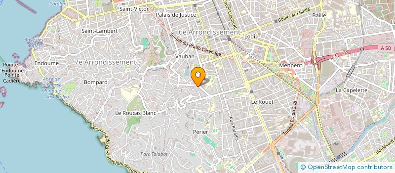 localisation de l'entreprise DOCTEUR HULLIN ANNE CHRISTINE à MARSEILLE