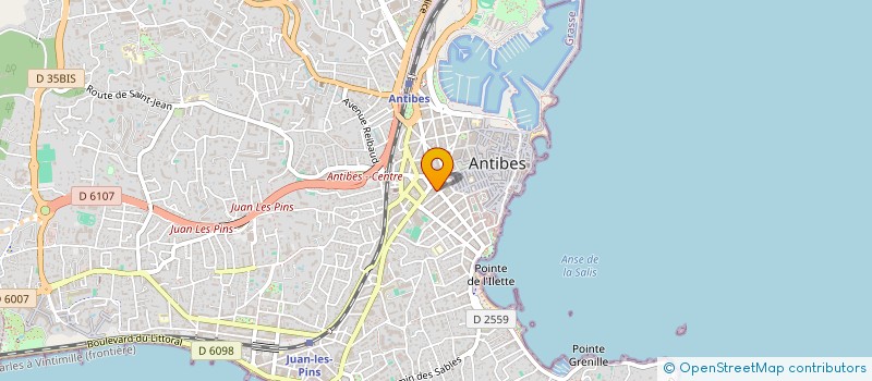 localisation de l'entreprise DOCTEUR IRENE HUBERT à ANTIBES