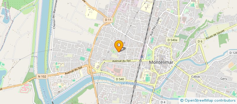 localisation de l'entreprise DOCTEUR JACQUES CHANDEZON à MONTELIMAR