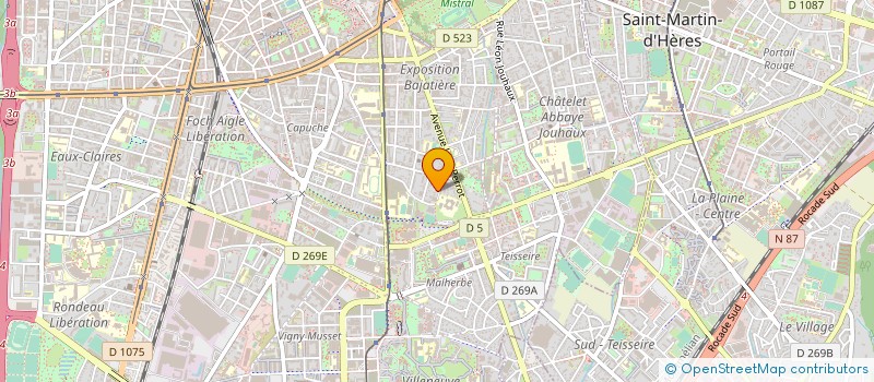 localisation de l'entreprise DOCTEUR JEAN-LUC GLEIZES ANESTHESISTE-REANIMATEUR  GRENOBLE