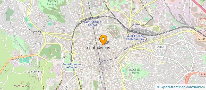 localisation de l'entreprise DOCTEUR JEAN-PIERRE D'ANGELO à SAINT-ETIENNE
