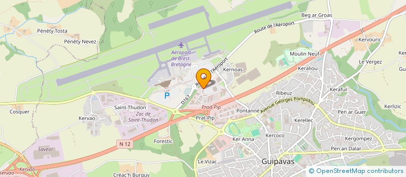 localisation de l'entreprise DOCTEUR JEREMY SANTUCCI  GUIPAVAS