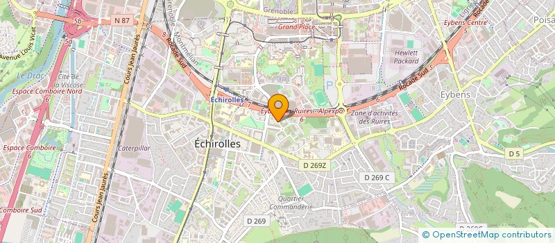 localisation de l'entreprise DOCTEUR JOHANNES BARTH à ECHIROLLES