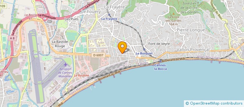 localisation de l'entreprise DOCTEUR KERBIDI à CANNES