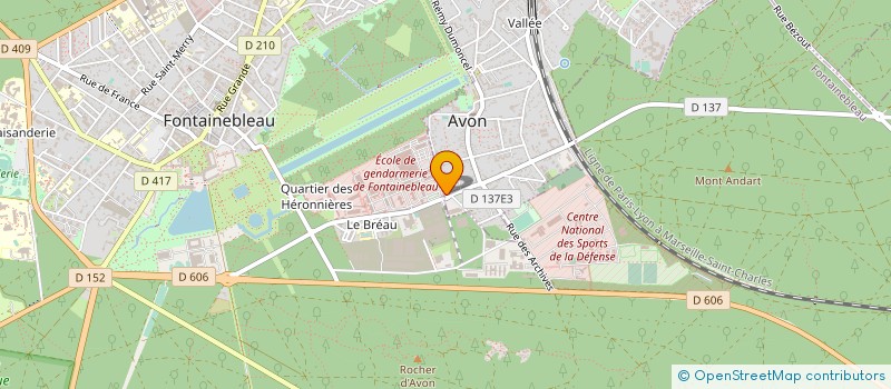 localisation de l'entreprise DOCTEUR LACHAUX ET ASSOCIES à AVON