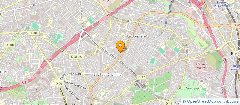 localisation de l'entreprise DOCTEUR LAMAZE à MONTREUIL