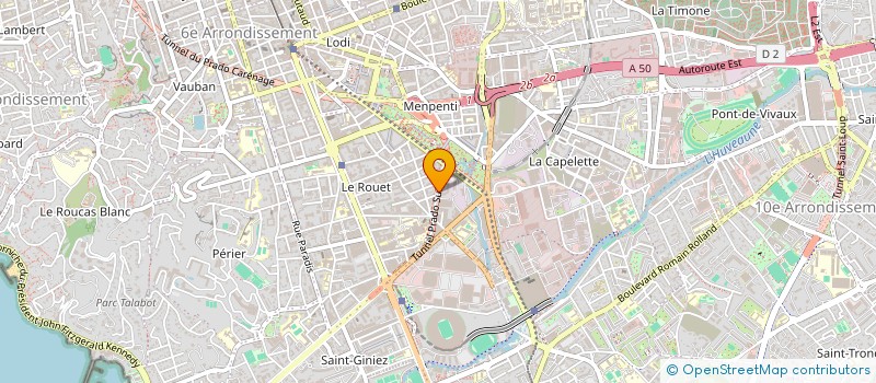 localisation de l'entreprise DOCTEUR LAURA SABIANI à MARSEILLE