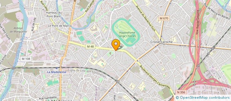localisation de l'entreprise DOCTEUR LE RUE à MARCQ-EN-BARŒUL