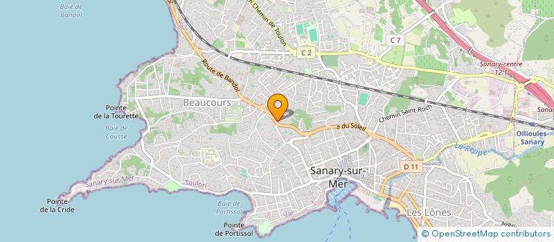 localisation de l'entreprise DOCTEUR MAGALI DUBOIS à SANARY-SUR-MER