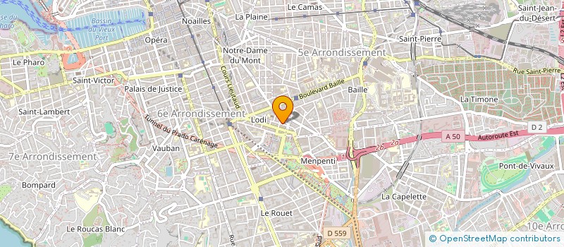 localisation de l'entreprise DOCTEUR MARC POYEN à MARSEILLE