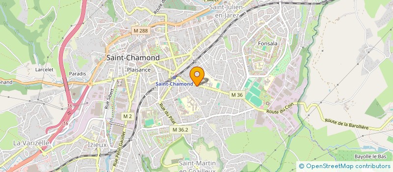 localisation de l'entreprise DOCTEUR MARTIN GARCIER à SAINT-CHAMOND