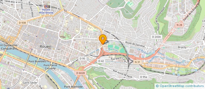 localisation de l'entreprise DOCTEUR MARTIN PETIT à ROUEN