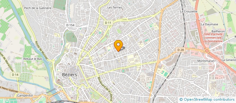 localisation de l'entreprise DOCTEUR MATHIEU BAUER à BEZIERS