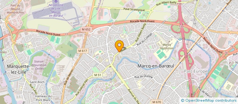 localisation de l'entreprise DOCTEUR MESNIL-GUILLET à MARCQ-EN-BARŒUL