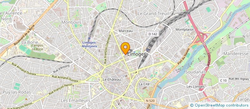 localisation de l'entreprise DOCTEUR NEIL MAILLOU SELARL à LIMOGES