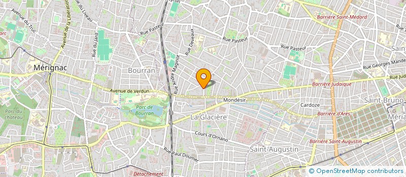 localisation de l'entreprise DOCTEUR PASCAL BARBEAU  BORDEAUX