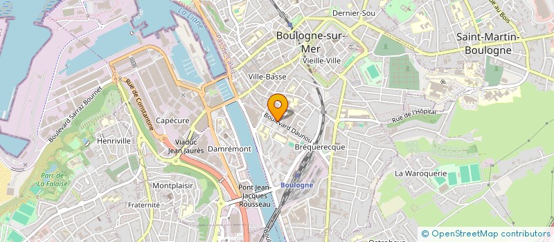 localisation de l'entreprise DOCTEUR PASCAL DEPREUX  BOULOGNE-SUR-MER