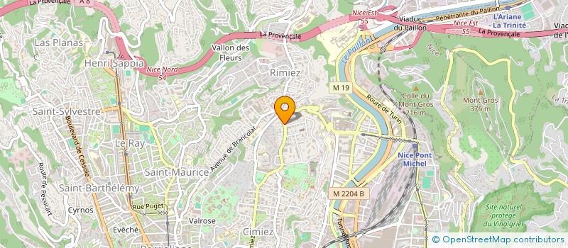 localisation de l'entreprise DOCTEUR PASCALE ERNOULT à NICE