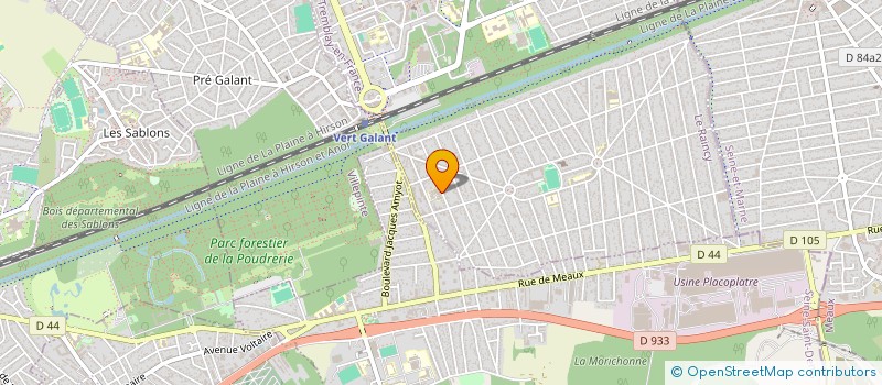 localisation de l'entreprise DOCTEUR PATRICE HOFFMANN à TREMBLAY-EN-FRANCE