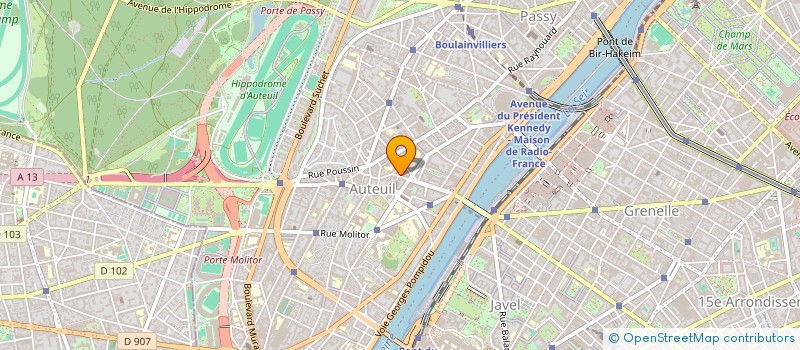 localisation de l'entreprise DOCTEUR PATRICIA BACHOUD BIQUILLON  PARIS