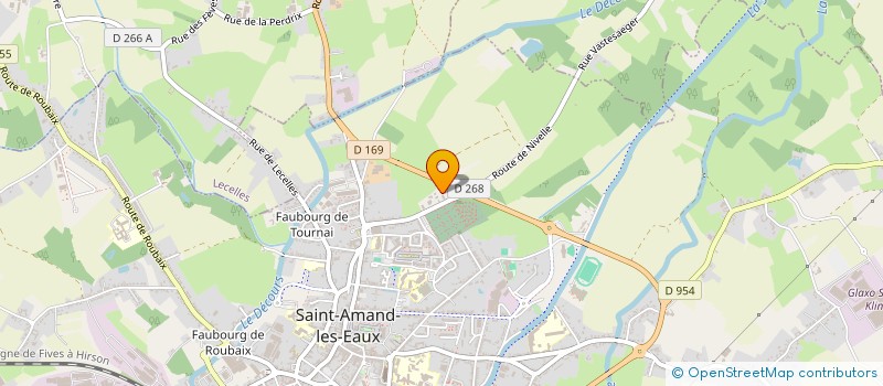 localisation de l'entreprise DOCTEUR PERRINE COCHETEUX à SAINT-AMAND-LES-EAUX