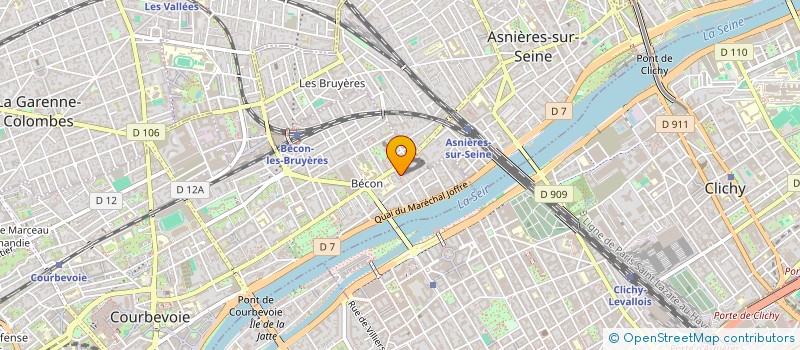 localisation de l'entreprise DOCTEUR PETITPAS ET ASSOCIES à COURBEVOIE
