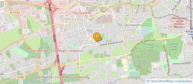 localisation de l'entreprise DOCTEUR PEYRAUD CHIRURGIE ORTHOPEDIQUE à MERIGNAC