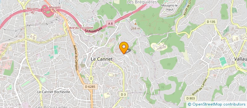 localisation de l'entreprise DOCTEUR PHILIPPE MOULY à LE CANNET