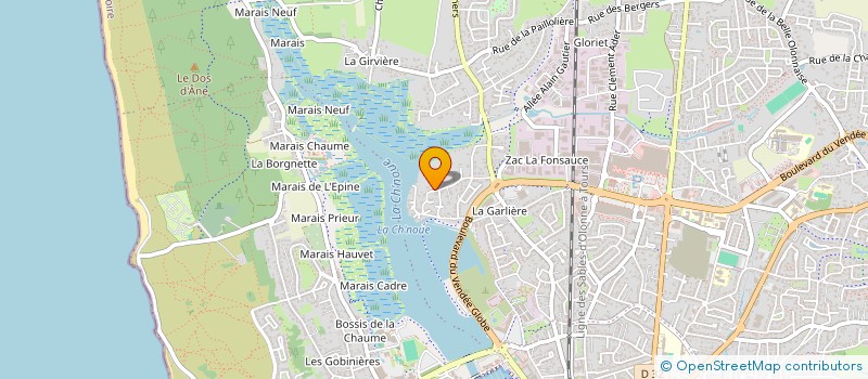 localisation de l'entreprise DOCTEUR PICHON à LES SABLES D'OLONNE