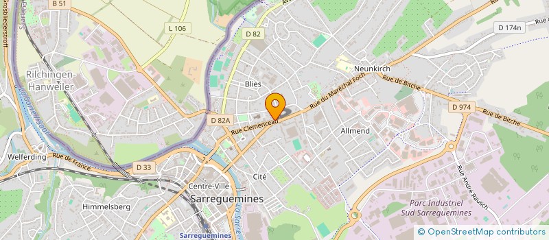 localisation de l'entreprise DOCTEUR PIERRE SCHMITT à SARREGUEMINES