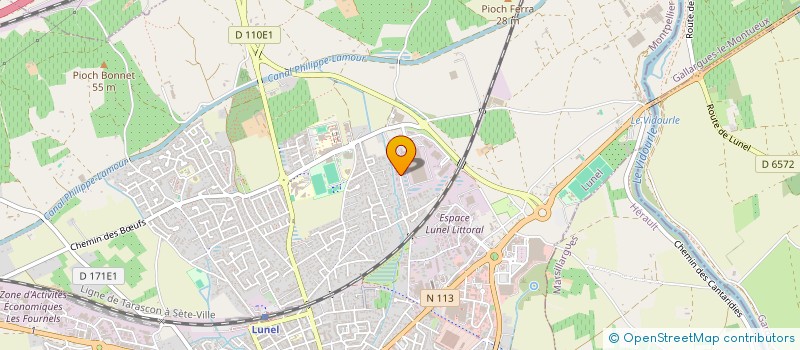 localisation de l'entreprise DOCTEUR ROMAIN REY  LUNEL